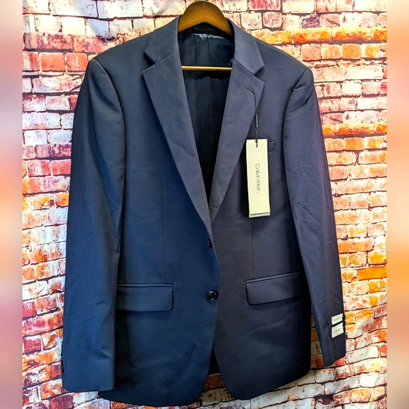 Calvin Klein Other - Calvin Klein Navy Blue Wool Jacket Size 38R